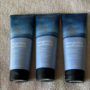 Bath & Body Works Stargazing Meditation Body Cream - Blue and Black